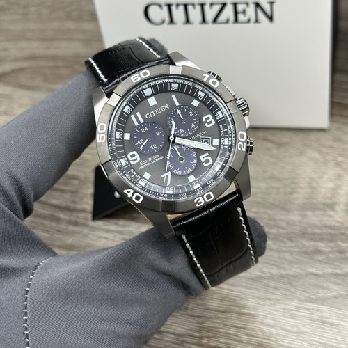 Pre-owned Citizen New✅titanium✅  Eco-drive Brycen Perpetual Calendar Men's Watch Bl5558-15h
