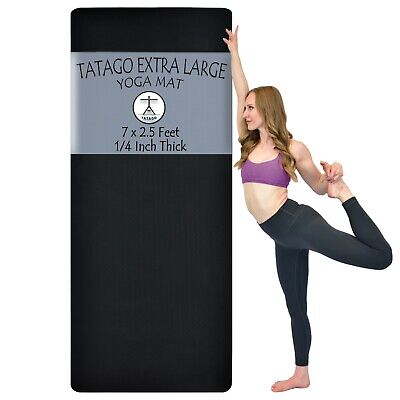 Extra Large Yoga Mat for Home Workout. 84x30 Exercise Mat by Tatago 