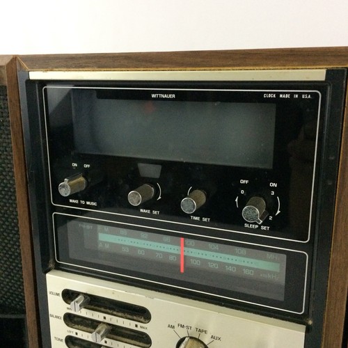 VTG Longines Symphonette AM/FM Stereo 8 Track Player Digital Clock Wittnauer 70s
