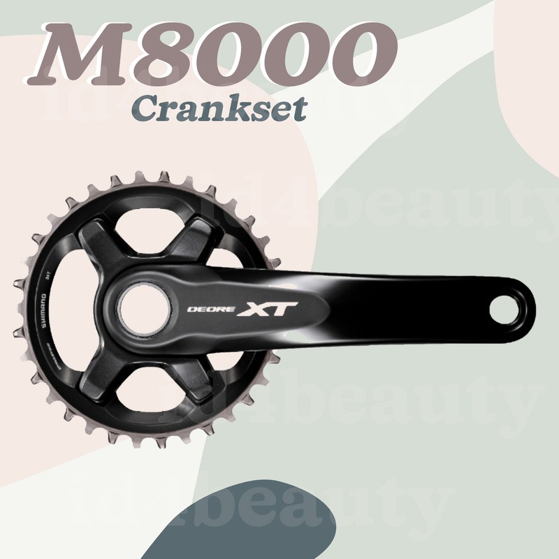 Shimano Deore XT FC-M8000 Single 165mm 30T Crankset Without BB Mountain Bike