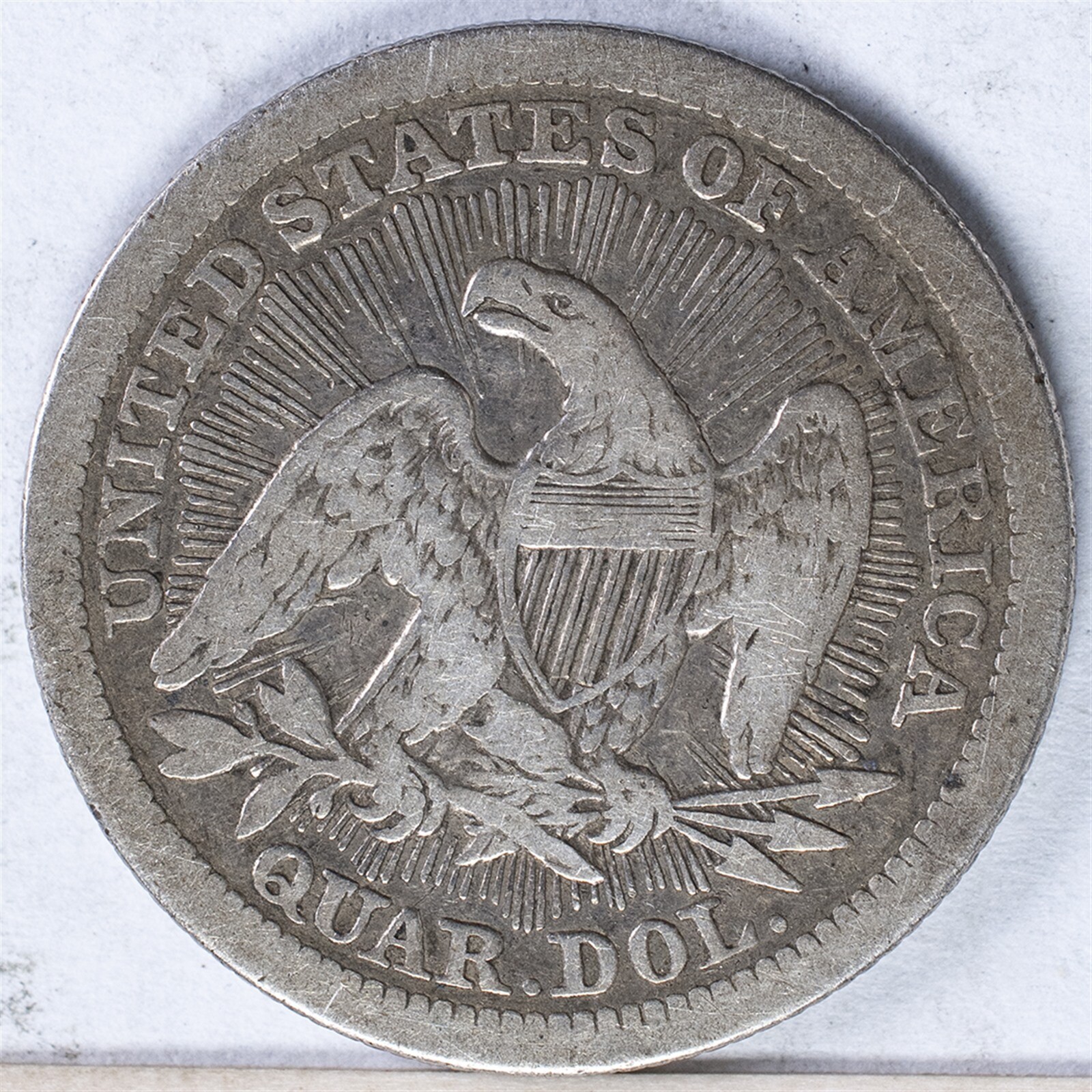 1853 Seated Liberty Quarter F Arrows and Rays