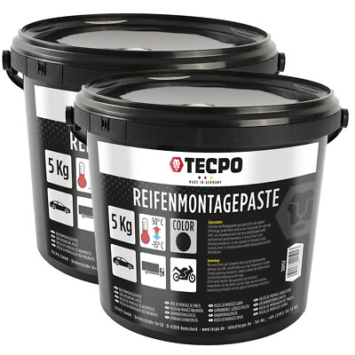 TECPO REIFENMONTAGEPASTE SCHWARZ 10 kg REIFEN MONTAGE-PASTE WAX MONTIERPASTE