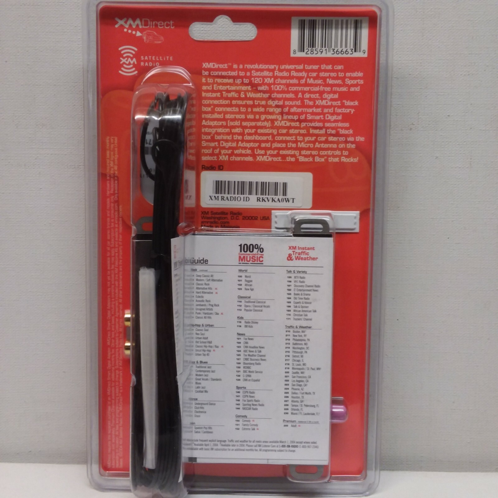 Sirius XM Direct Satellite Tuner Box with Antenna XMD1000 (P)