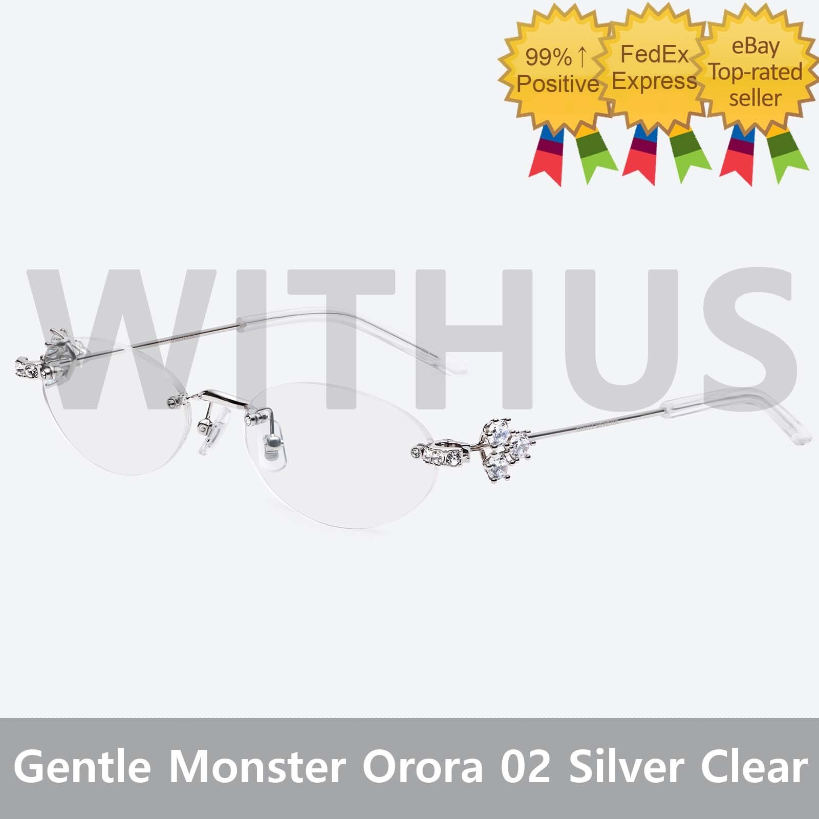 ■■Gentle Monster■■Orora 02 Silver Clear 男女兼用♪ Gentle Monster Orora 02 Silver Clear 100% Authentic