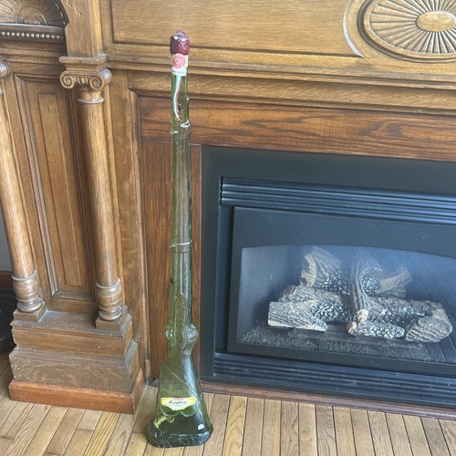 Vintage Italian Chianti 45 In Tall Green Glass Rifle Bottle Empty