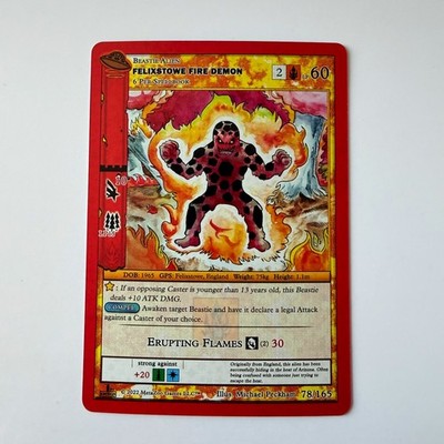 Topps Metazoo UFO 1st Edition #78/165 Felixstowe Fire Demon Reverse Holo