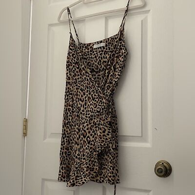 Bershka leopard dress clearance