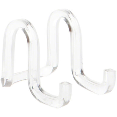 Plymor Clear Acrylic Ribbon-Style Easel 1.875''H x 1.75''W x 2.625''D (2 Pack)