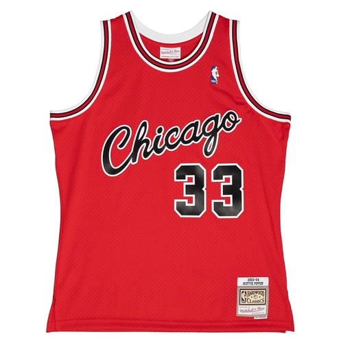 

MITCHELL - NESS АЛЬТЕРНАТИВНАЯ ФУТБОЛКА NBA CHICAGO BULLS 2003 СКОТТИ ПИППЕН, Красный