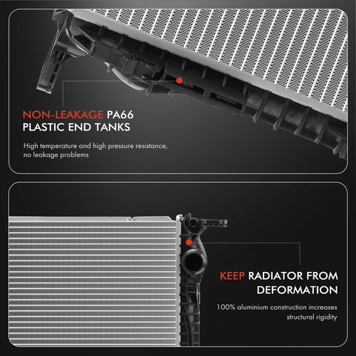 Radiator without Oil Cooler for Audi S5 08 09 10-12 V8 4.2L Manual Transmission