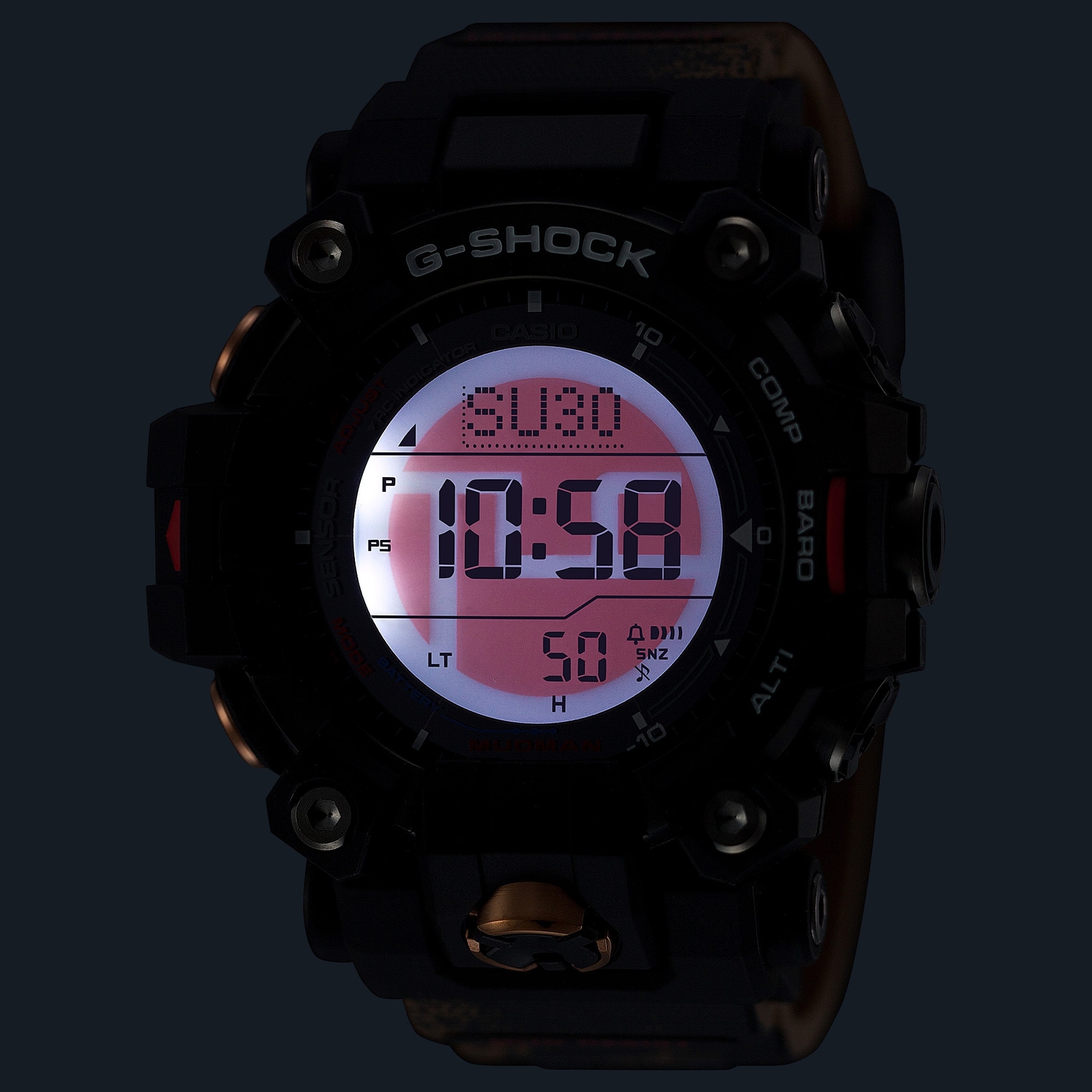 Pre-owned Casio G-shock Mudman Gw-9500tlc-1jr Team Land Cruiser Limited Radio Solar Watch