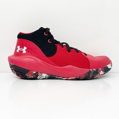 

Under Armour Boys Jet 21 3024795-600 Красные баскетбольные кроссовки Кроссовки Размер 1,5 года, Красный, Jet 21