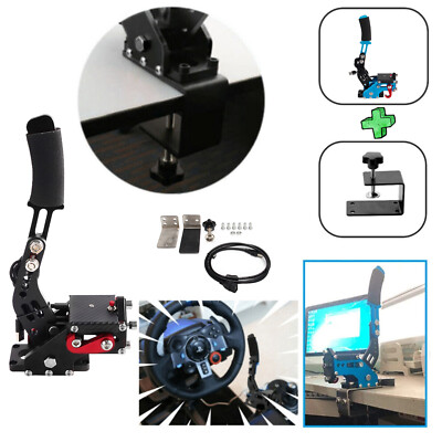 14Bit PS4/PS5 USB Handbrake Kit for Racing Games Steering Wheel Stand G29 Blue U