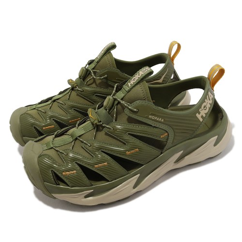 

Мужские повседневные сандалии Hoka Hopara Avocado Green Khaki Outdoor Trail 1106534-AOTN, Зеленый, Hopara