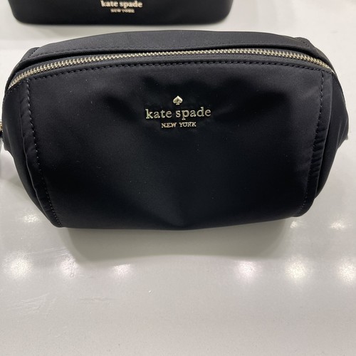 Kate Spade New York CHELSEA MEDIUM MAKEUP BAG Black NWOT | eBay