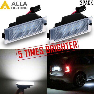 Set of 2,LED White License Plate Light Housing Unit,for Escape SUVs,Restore lens