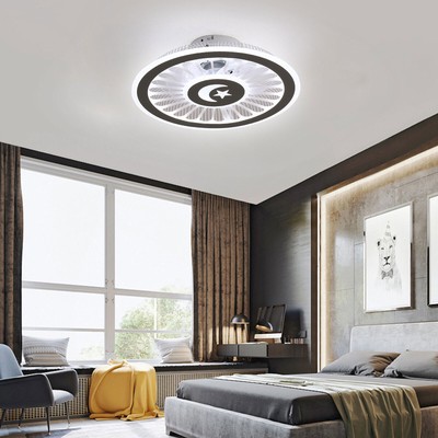 Ceiling Fan Led Light 3 Speed Dimmable Pendent Flush Mount with Remote Control