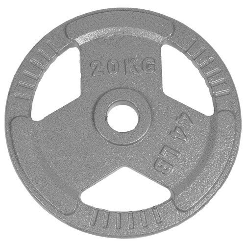 45lbs Olympic Grip Plates Cast Iron 2" Barbell Bumper Weight Plate US