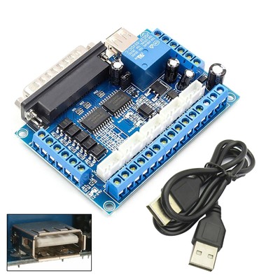 12-24V 5 Axis Interface Adapter Breakout Board For Stepper Motor Driver Mach3