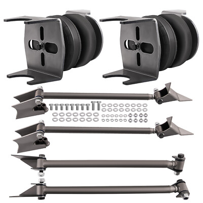 Weld On Triangulated 4 Link Suspension 2500 Bags Air Ride Brackets 24'' Bars