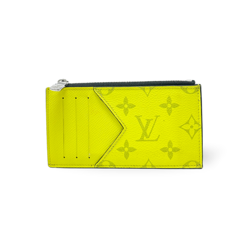 小物 DAILY COIN AND CARD HOLDER Pebble coin cardholder in shiny nappa calfskin Beige - LOEWE