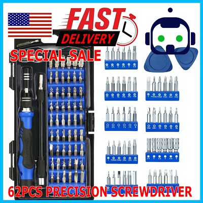 60X Computer Repair Kit Set Tool Laptop PC Precision Screwdriver Torx Smartphone
