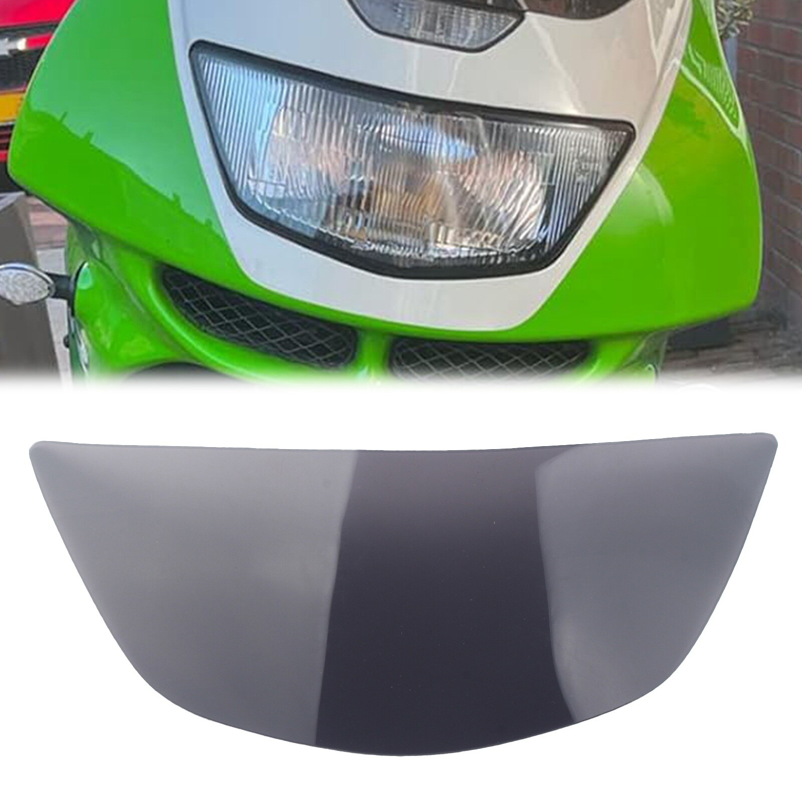 Front Headlight Lens Guard Protector Smoke Fit For 94-97 Kawasaki