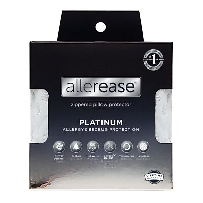 Allerease Platinum Zippered Allergy Defense Particles Proof Machine Washable ...