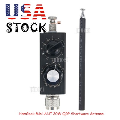 HamGeek Mini-ANT 20W QRP Shortwave Antenna  5MHz-55MHz Full-Band US stock