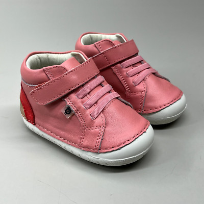 OLD SOLES Baby Rainbow Champster Leather Shoe Sz 20 US 4 Rossini/Red/Copper