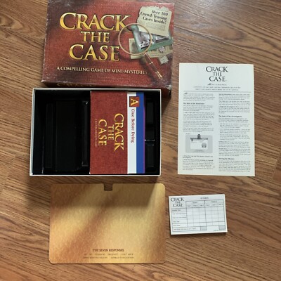 Crack The Case Game of Mini Mysteries 1993 Milton Bradley - Used