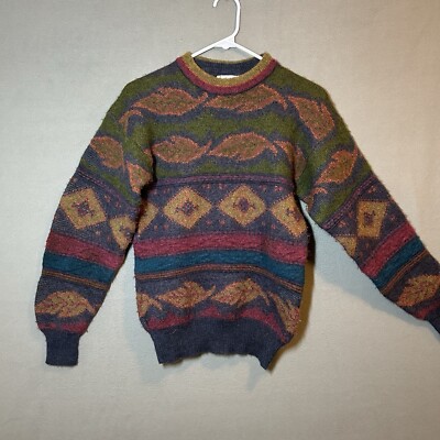 VTG Maglificio Wool Mohair Fall Color Weave Pullover Sweater Adult Fits XS/S