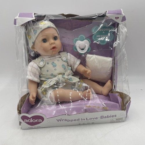 ADORA Interactive Baby Doll w/ Voice Recorder, Dearest Baby, Wrapped in Love