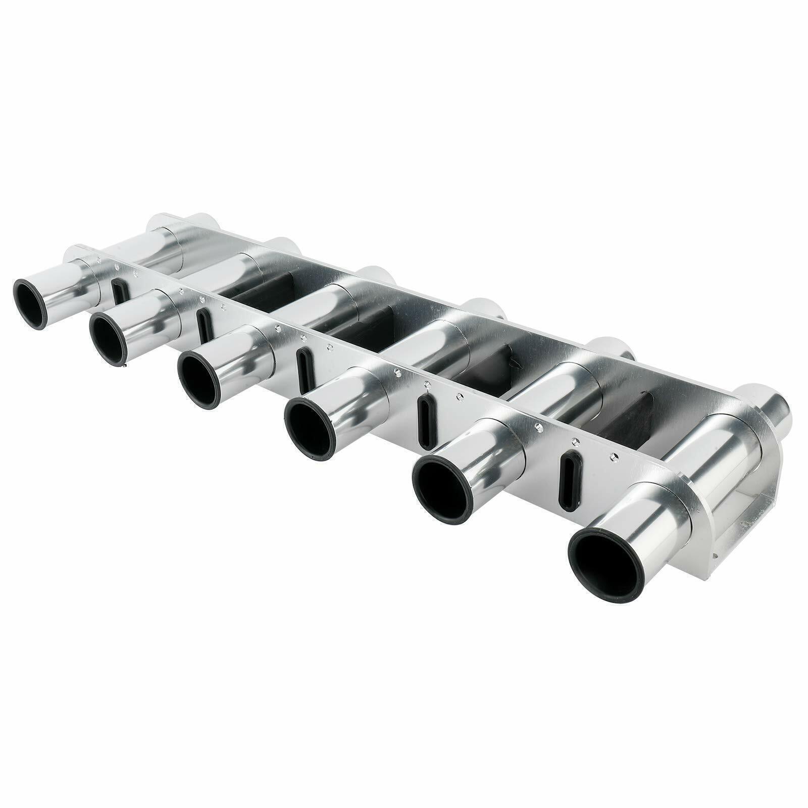 Boat Aluminum 6 Link Tubes Rack Fishing Rod Holder Kayak Truck Yacht Wall-Mount