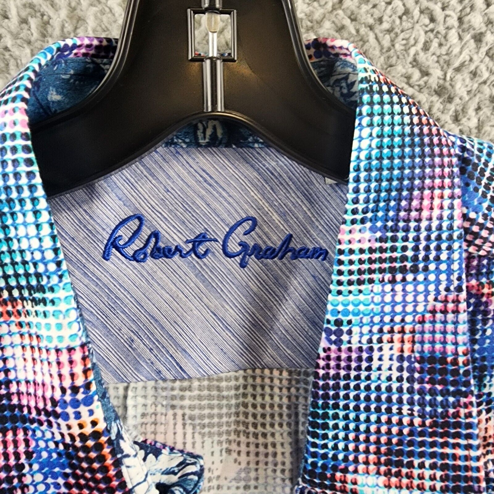 Robert Graham Outer Banks Classic Fit Button Up Shirt Men's XL Multi Printed L/S - Picture 6 of 14