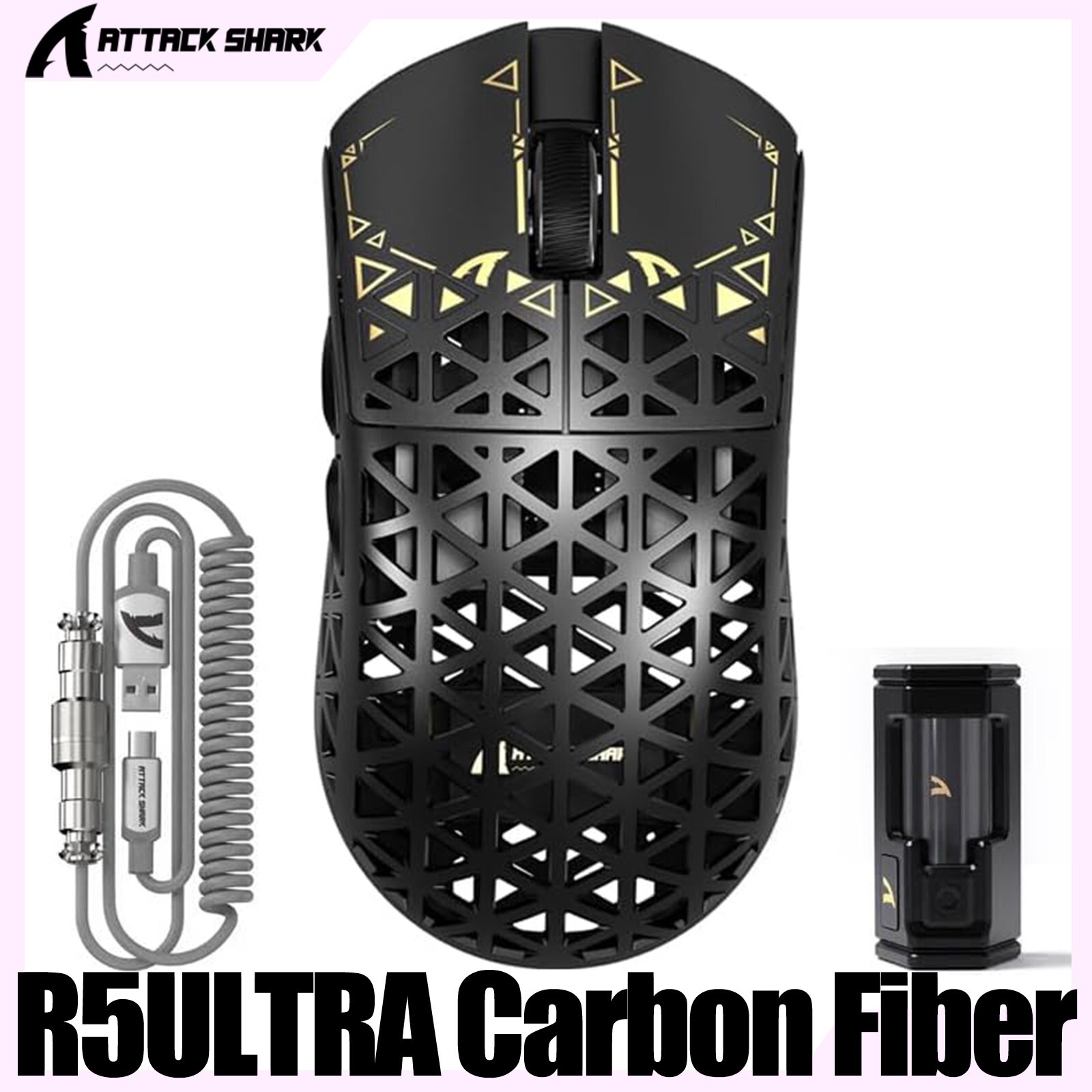 ATTACK SHARK R5 ULTRA（ホワイト） Amazon.com: ATTACK SHARK R5 Ultra Wireless Gaming Mouse