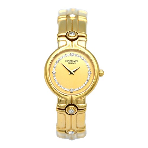 VINTAGE LADIES RAYMOND WEIL 3745 WRISTWATCH 18K YELLOW GOLD VINTAGE LADIES RAYMOND WEIL 3745 WRISTWATCH 18K YELLOW GOLD
