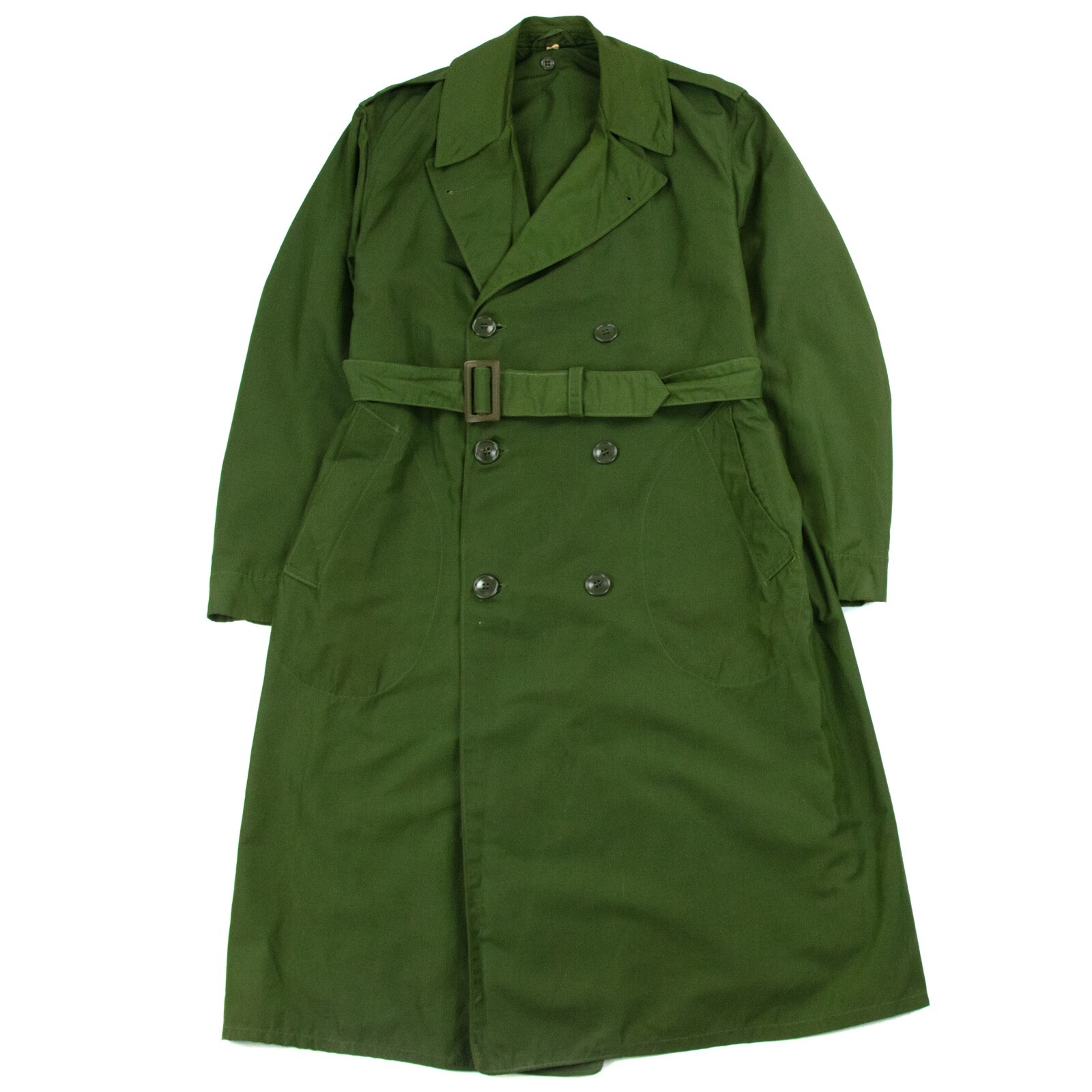 Vintage 50s US Army M-1950 Military Raincoat Trench Coat