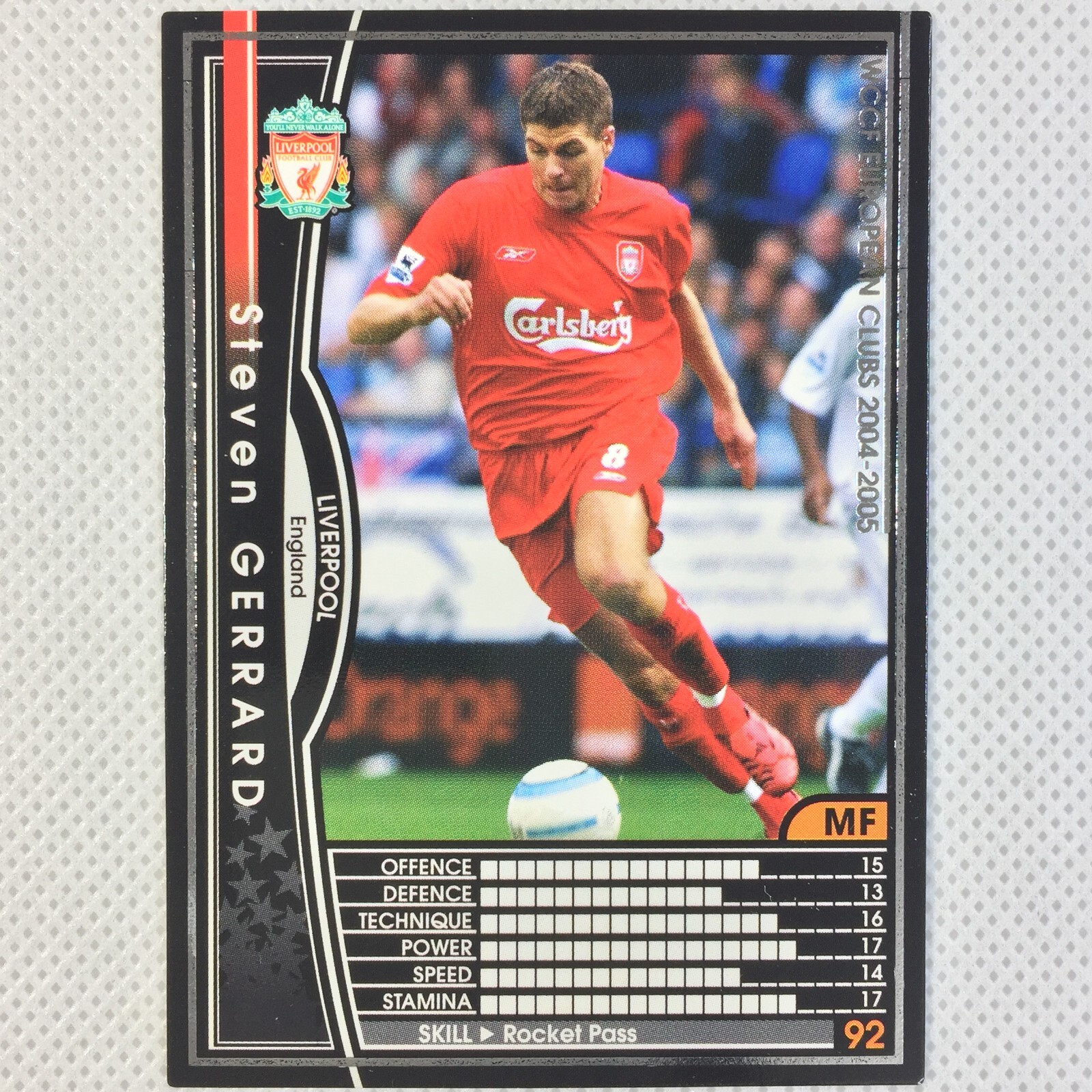 Panini WCCF 2004-05 Steven Gerrard Liverpool 041 LA Galaxy