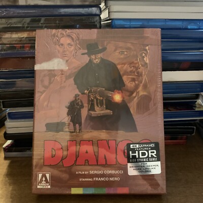 Django 1966 4k Ultra HD UHD Arrow Video limited edition box set w/ Texas Adios