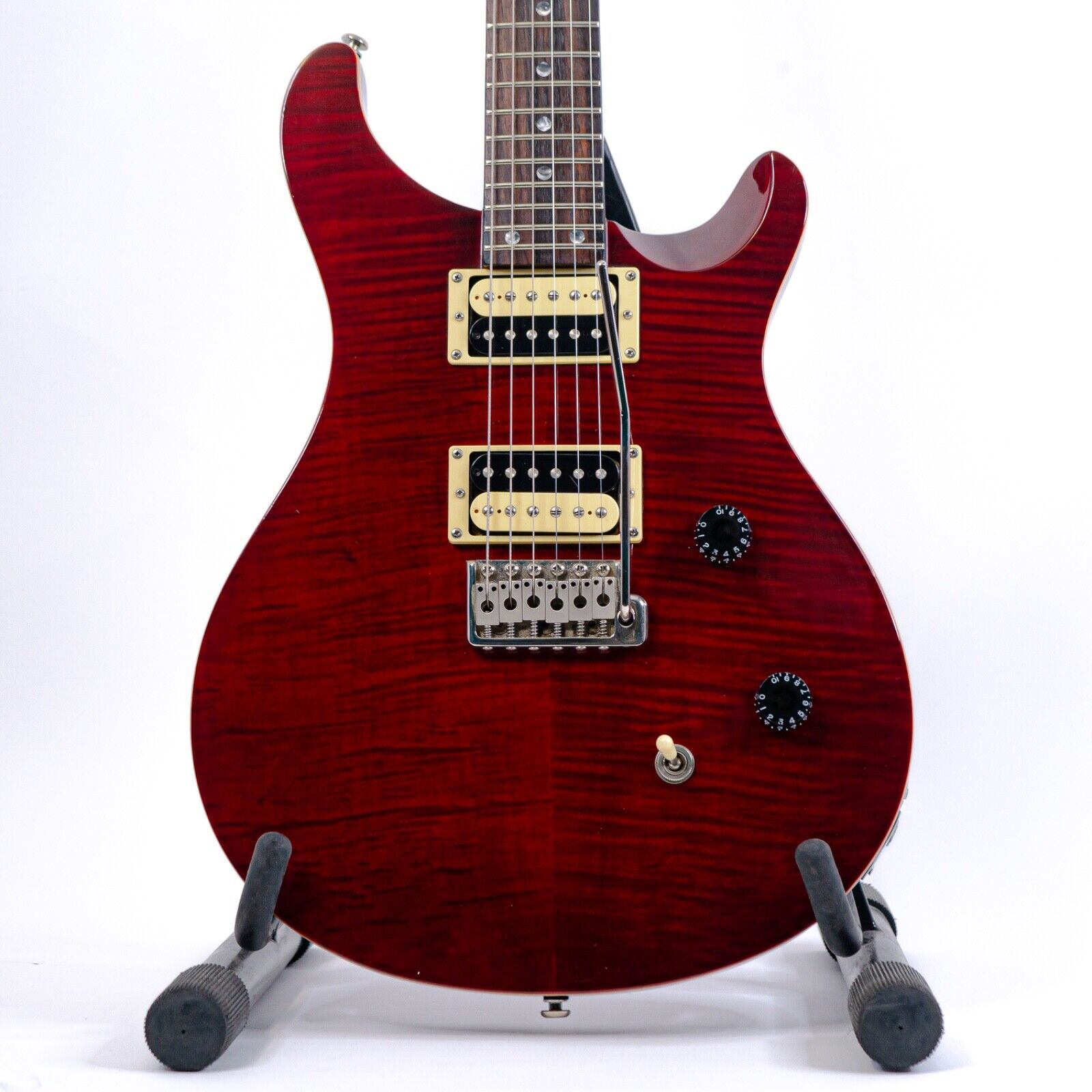 2009 PRS SE Custom 24 Flat Top in Transparent Red w/ OG 2009 PRS SE Custom 24 Flat Top in Transparent Red w/ OG