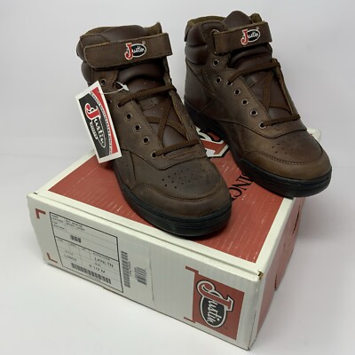 Justin L0995 Chukka Lace Up Ankle Boots Copper Grizzly Cowhide Womens Size 8.5M