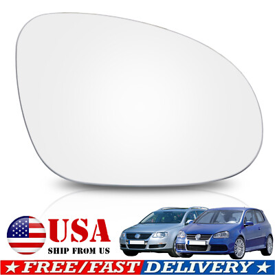 Right Side Wing Door Mirror Glass No Base For VW Jetta 2006 -10 Passat 2005-10
