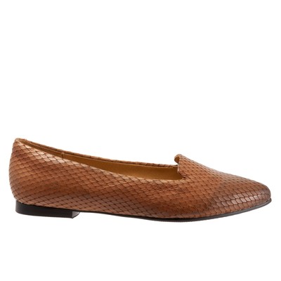 

Trotters Harlowe T1707-294 Женские коричневые очень широкие кожаные лоферы на плоской подошве 8, Коричневый, Trotters Harlowe