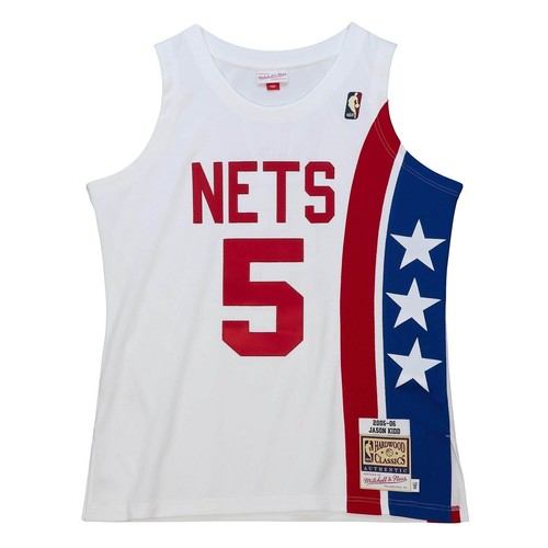 

MITCHELL - NESS АЛЬТЕРНАТИВНАЯ ФУТБОЛКА NBA NEW JERSEY NETS 2005 JASON KIDD, Белый
