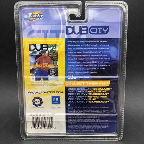 Jada Dub City 2001 01 Chevrolet Chevy Avalanche Pickup Silver Truck Diecast 1/64
