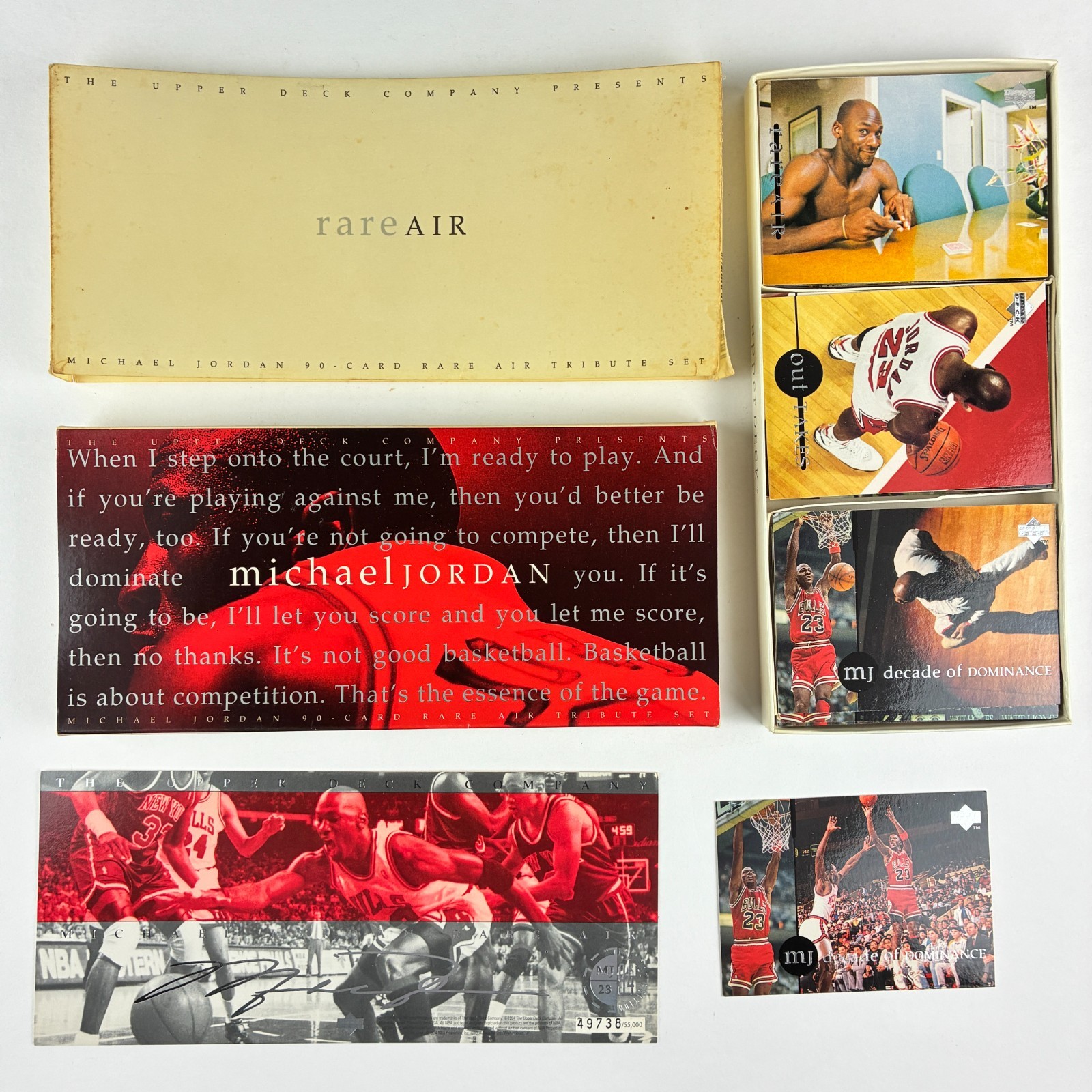 Michael Jordan 1994 Upper Deck Rare Air Complete 90 Card Set