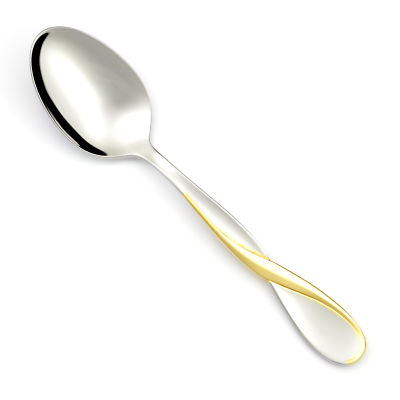 Oneida GOLDEN AQUARIUS Stainless Gold Accent Silverware CHOICE Flatware