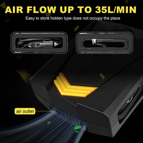 150PSI Air Compressor Tire Inflator Car Moto Bike Tires Air Pump Cordless/Corded