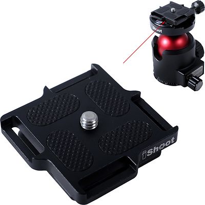 Latest Metal Quick Release Plate for Small DSLR Camera ARCA Fit Tripod Ballhead